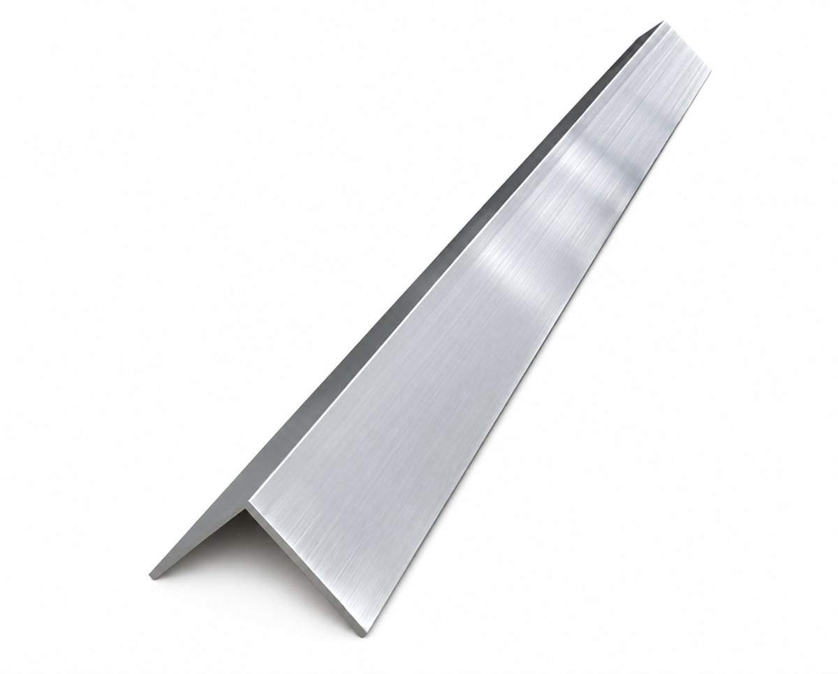 Silver 40 by 40 millimetre galvanised angle profile