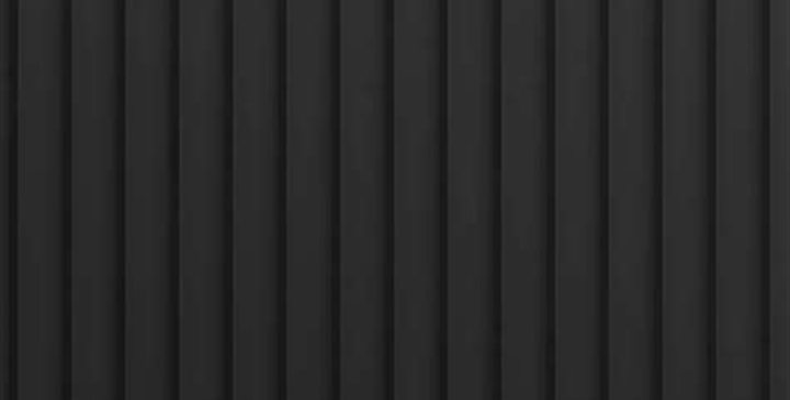 Matt black-style ribbed roofing colour sample